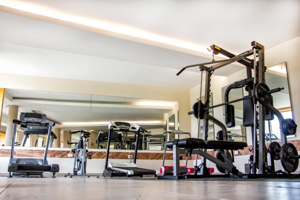 Fitness centrum a/nebo fitness zařízení v ubytování Artisan Playa Esmeralda Family Beach Hotel