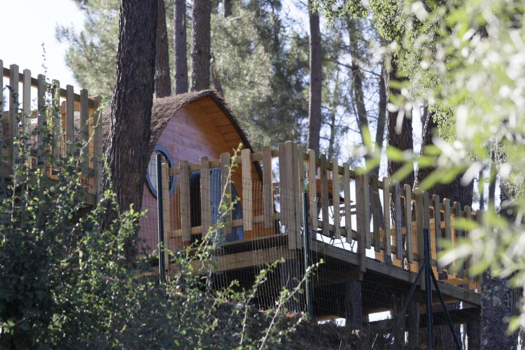 Balkón nebo terasa v ubytování Camping Oleiros