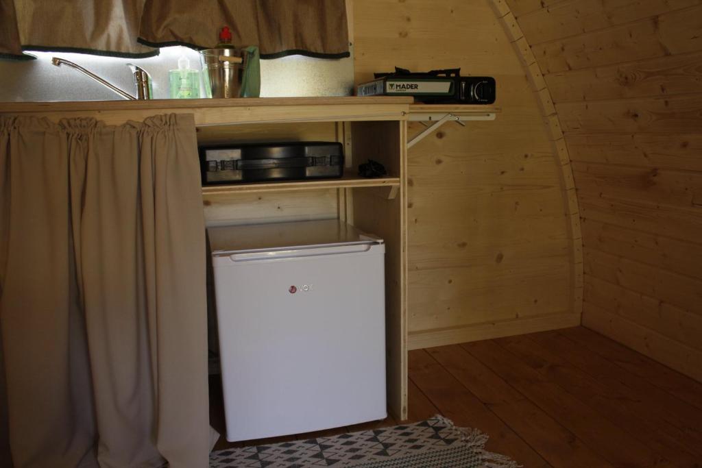 Kuchyň nebo kuchyňský kout v ubytování Camping Oleiros