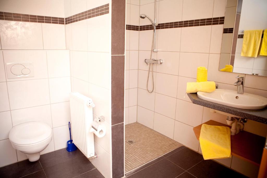 Koupelna v ubytování GS Hotel Mindelheim