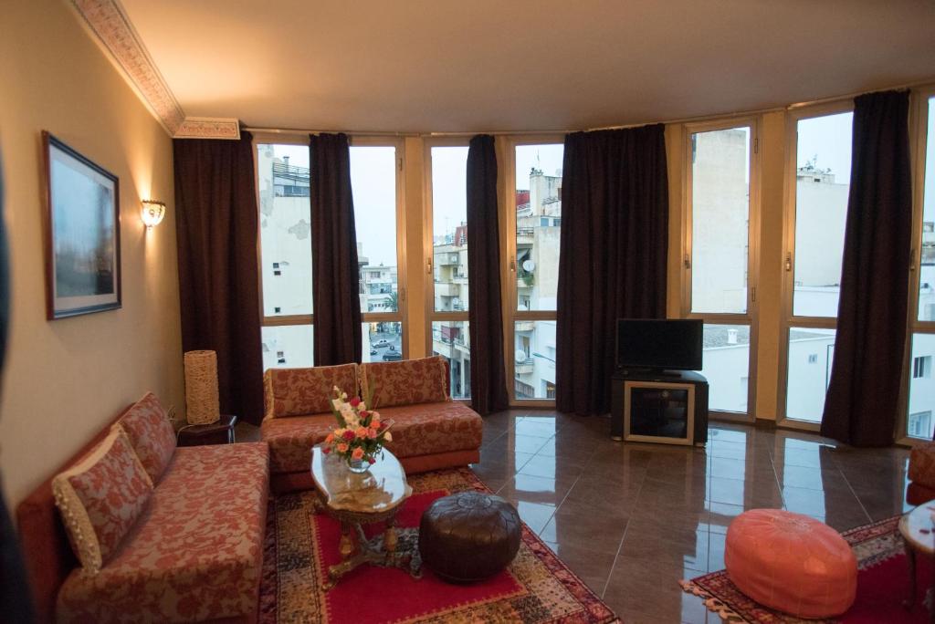 Posezení v ubytování Hôtel Rif