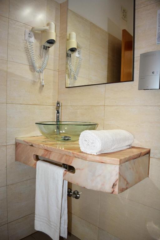 Koupelna v ubytování Sol Hotel
