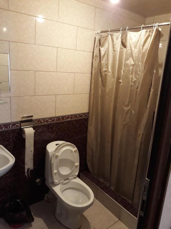 Koupelna v ubytování Guesthouse Gia