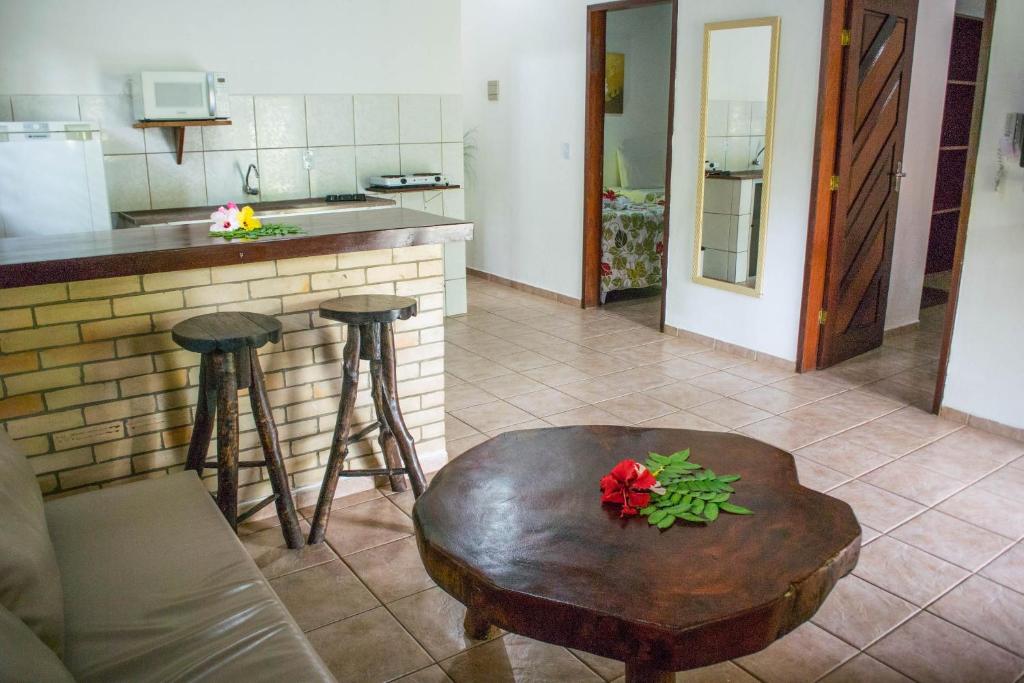 A cozinha ou cozinha compacta de Pousada Sol e Luna