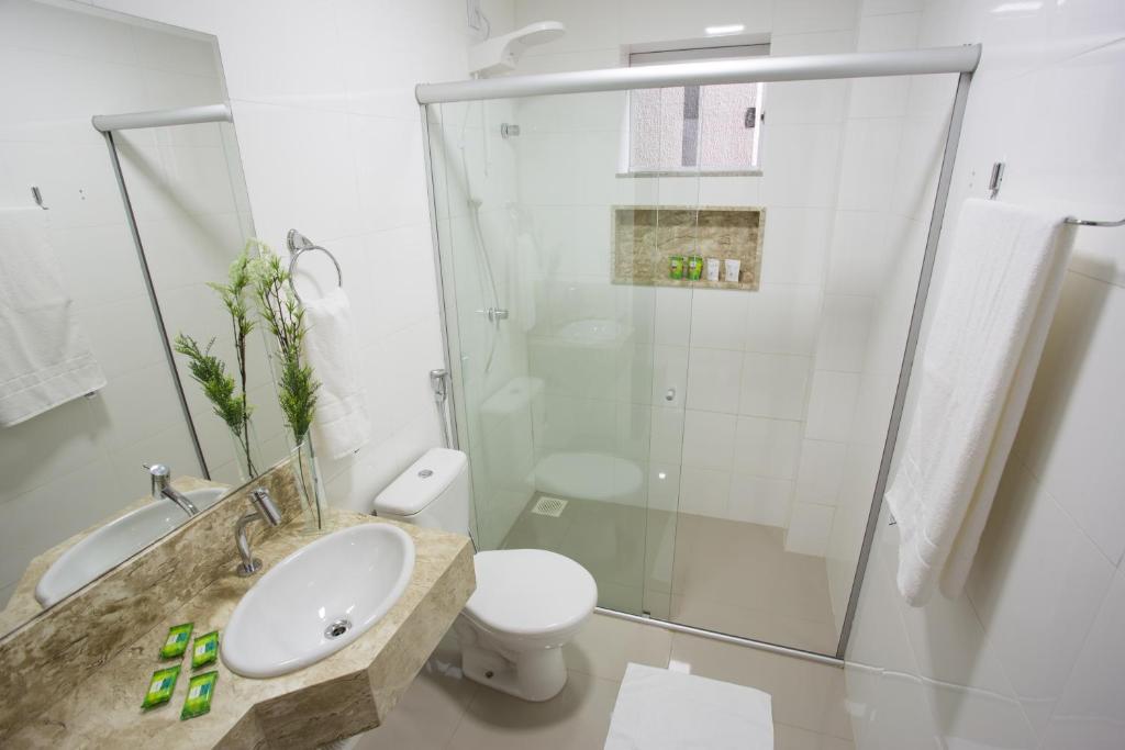 Koupelna v ubytování New Concept Hotel