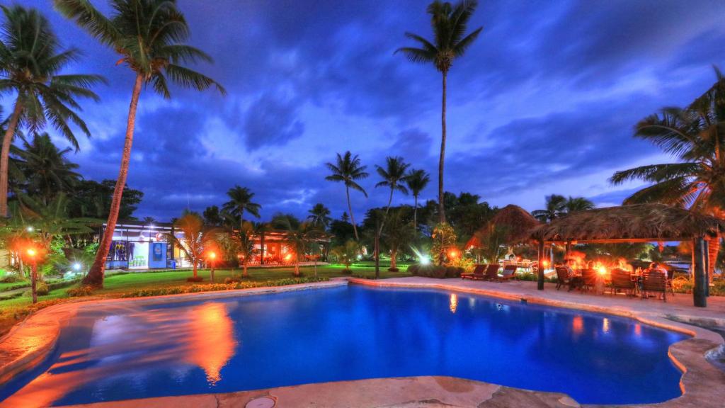 Bazén v ubytování Paradise Taveuni nebo v jeho okolí