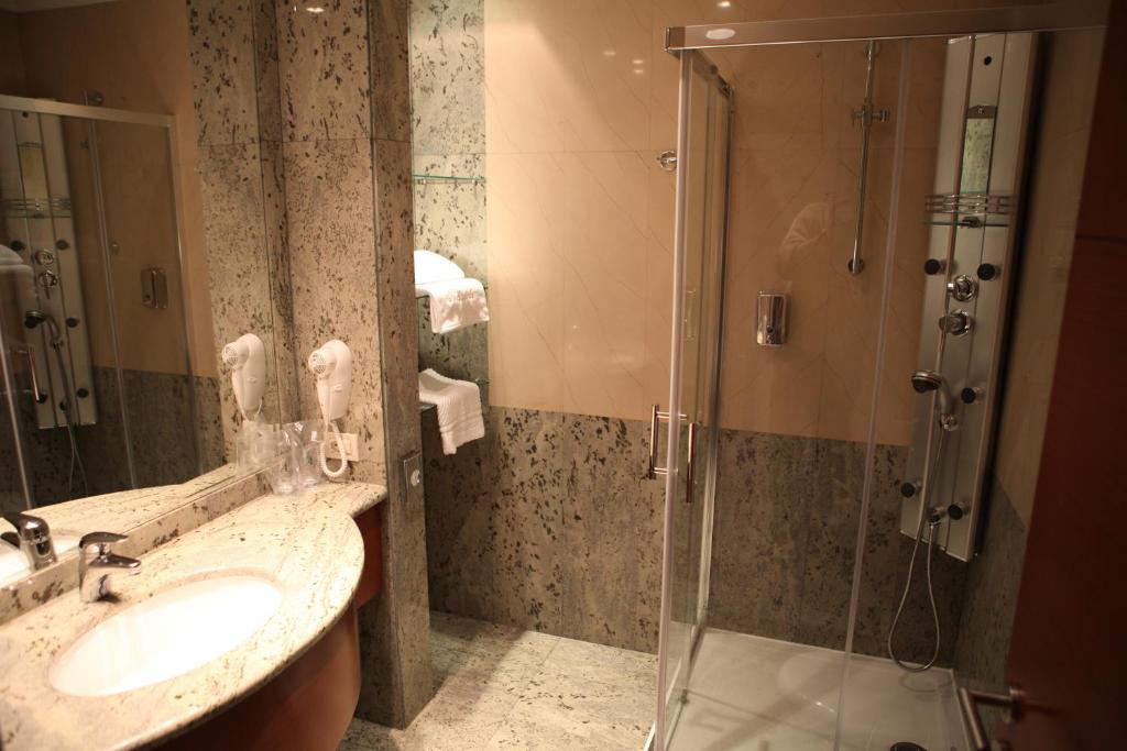 Koupelna v ubytování Garni Hotel Aleksandar
