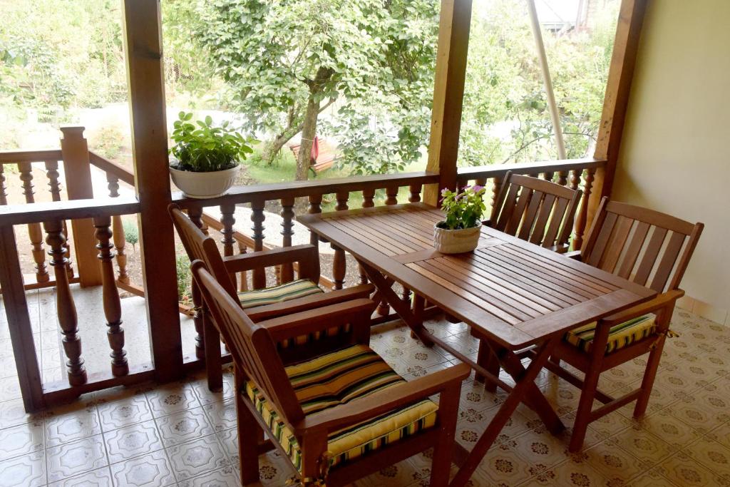 Balkón nebo terasa v ubytování Guest House Kartuli Suli
