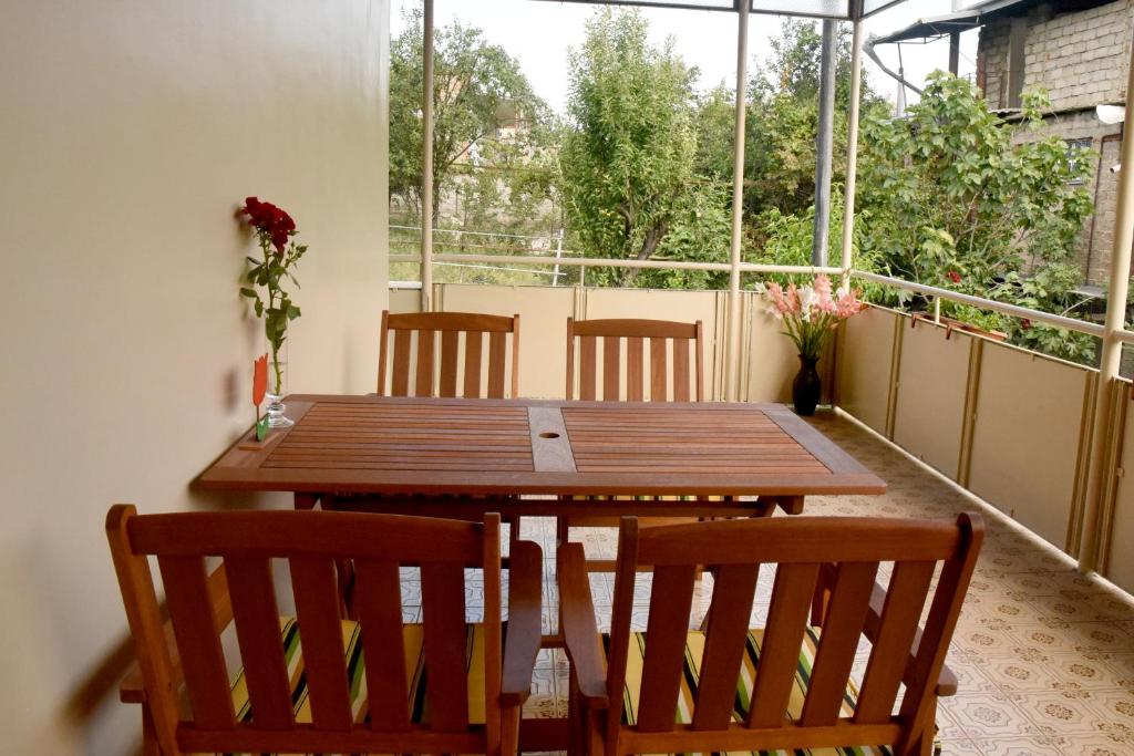 Balkón nebo terasa v ubytování Guest House Kartuli Suli