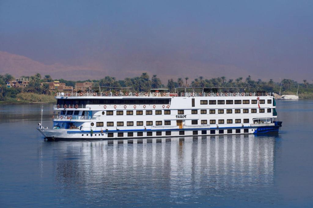 a large cruise ship on the water at Tarot Nile Cruise 07 Nights each Saturday from Luxor in Luxor