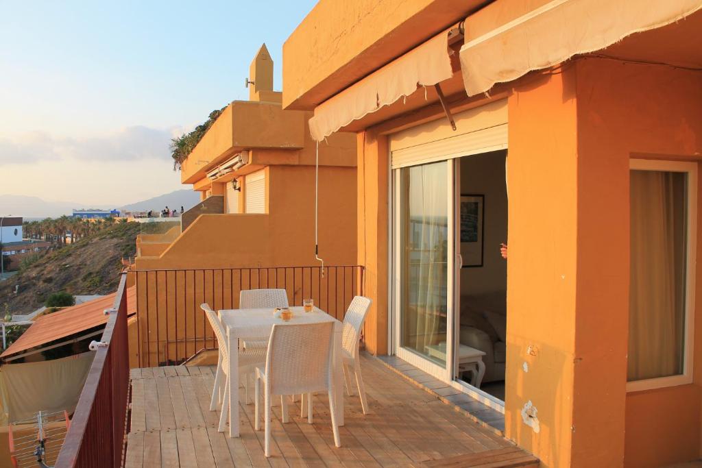 Balkón alebo terasa v ubytovaní Tarifa Beach apartment with ocean views and pool
