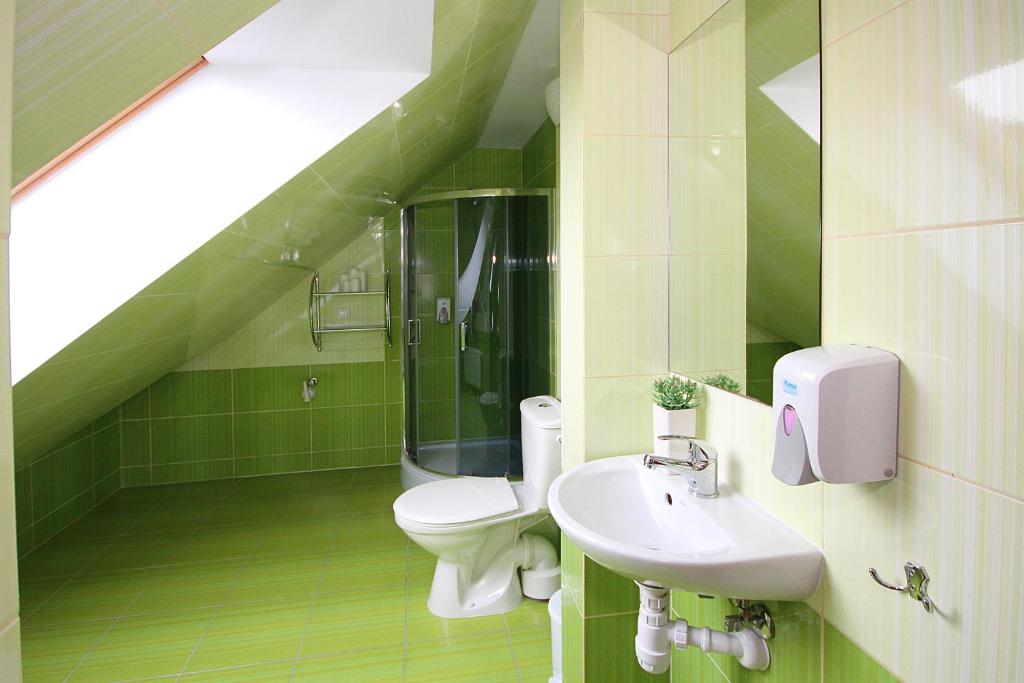 Kúpeľňa v ubytovaní Apartamenty Olsztyn