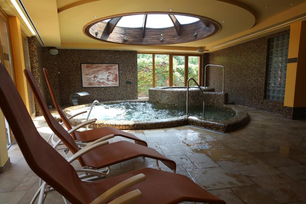 Bazén v ubytování Wellness Hotel Laroba nebo v jeho okolí