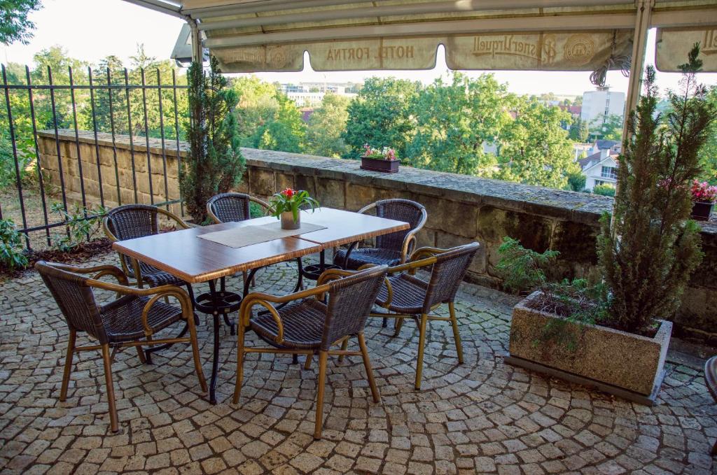 Balkón nebo terasa v ubytování Hotel Fortna
