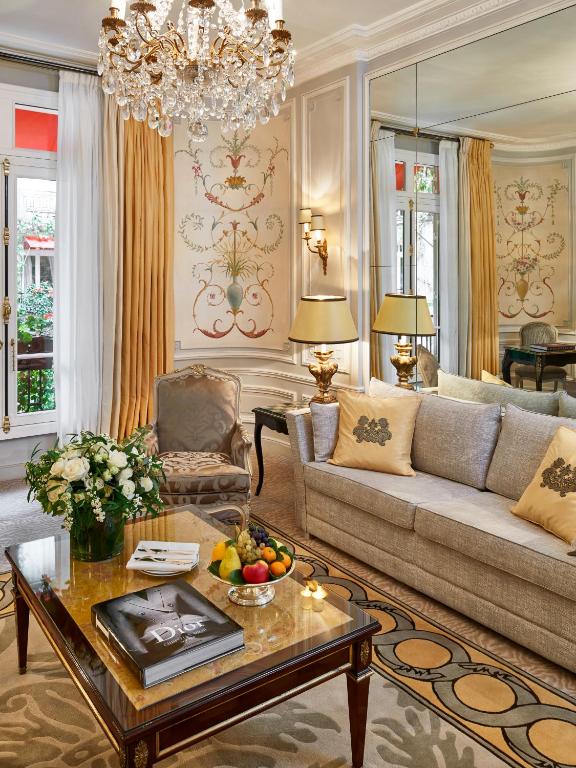 The Hotel Plaza Athenee is a Brunei-owned historic luxury hotel in Paris,  France. It is located at 25 Avenue Montaigne in the 8th arrondissement of  Paris, near the Champs-Elysees. Stock Photo