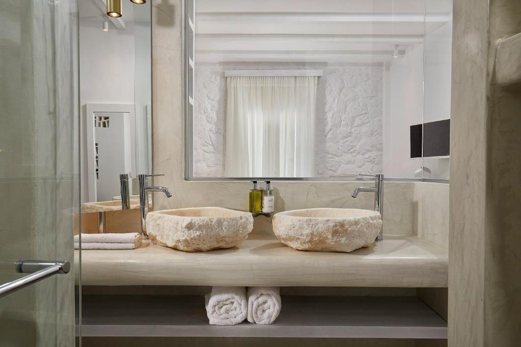 Koupelna v ubytování Petri Suites