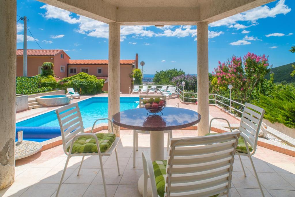 Bazén v ubytovaní Villa Klara with 72 sqm pool and view on Split and islands alebo v jeho blízkosti