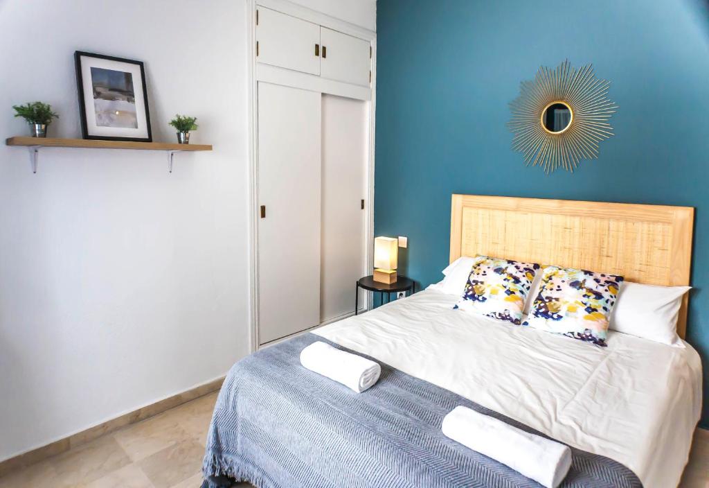 Postel nebo postele na pokoji v ubytování San Eloy Dream Apartment by Valcambre