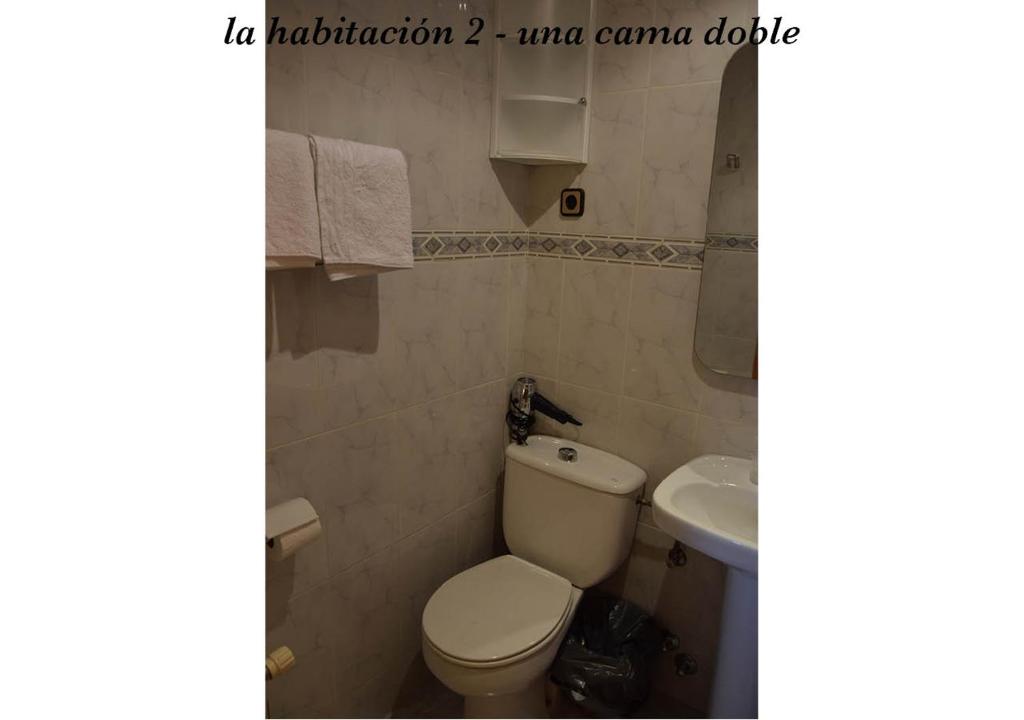 Koupelna v ubytování Casa Dueso