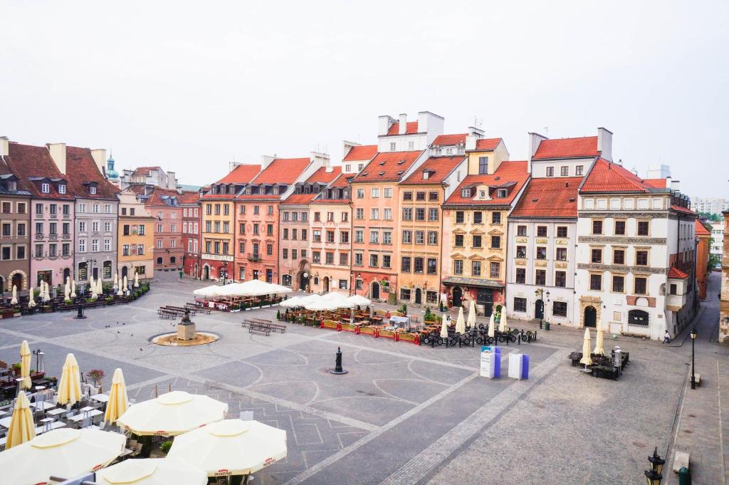 Výhľad na mesto Varšava alebo výhľad na mesto priamo z apartmánu
