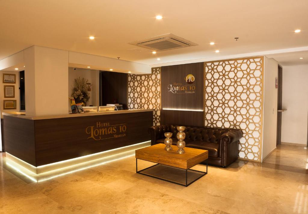 Vstupní hala nebo recepce v ubytování Hotel Lomas 10 Medellin