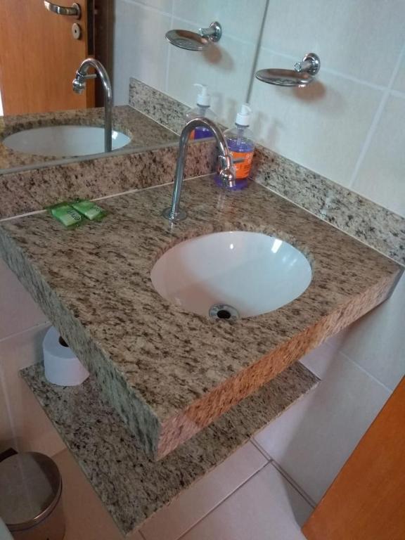 Koupelna v ubytování Pouso Vovó Laurinda
