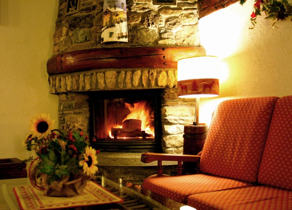 Część wypoczynkowa w obiekcie Chalet Chez Nous