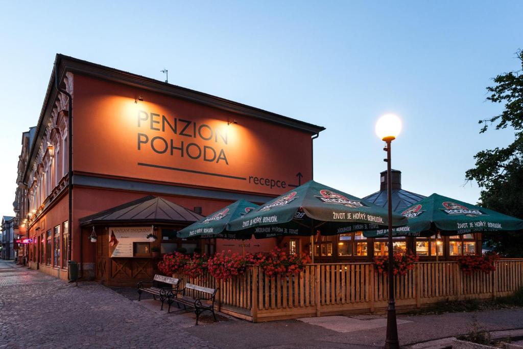Budynek, w którym mieści się pensjonat