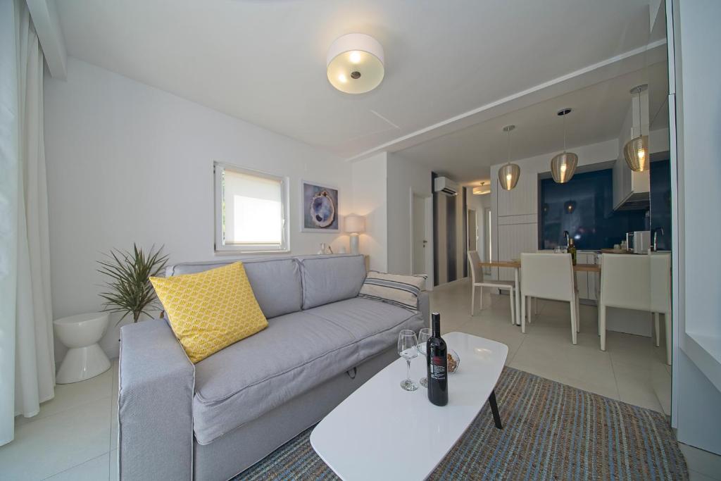 Nápoje v ubytování Oyster Paradise Blue Apartment