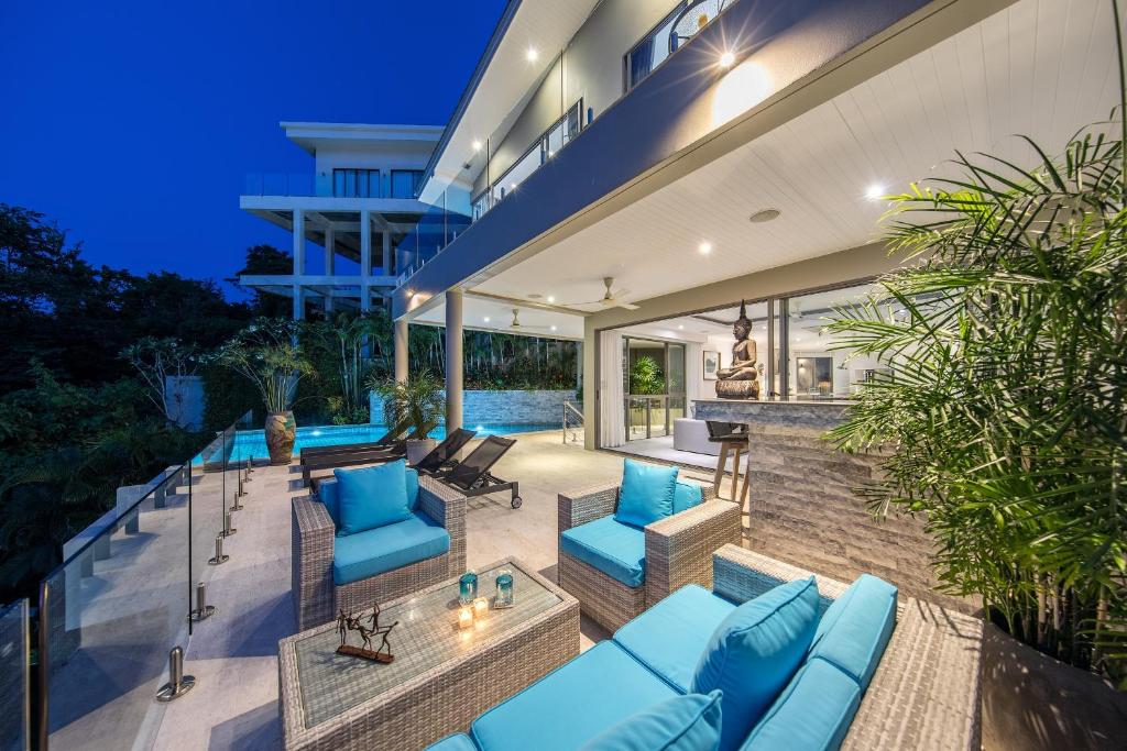Posezení v ubytování Samui Bayside Luxury Villas