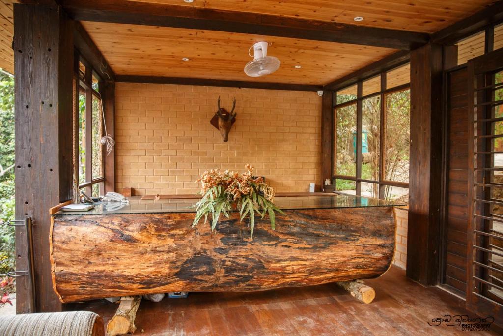 Posezení v ubytování Jungle Village Unawatuna