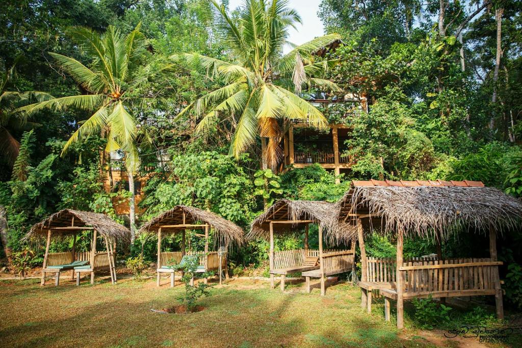 Zahrada ubytování Jungle Village Unawatuna