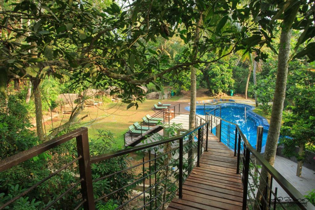 Zahrada ubytování Jungle Village Unawatuna