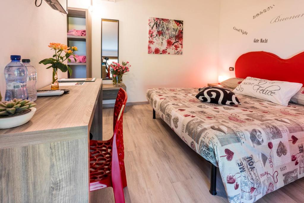 Posteľ alebo postele v izbe v ubytovaní B&B Valtellina Mon Amour