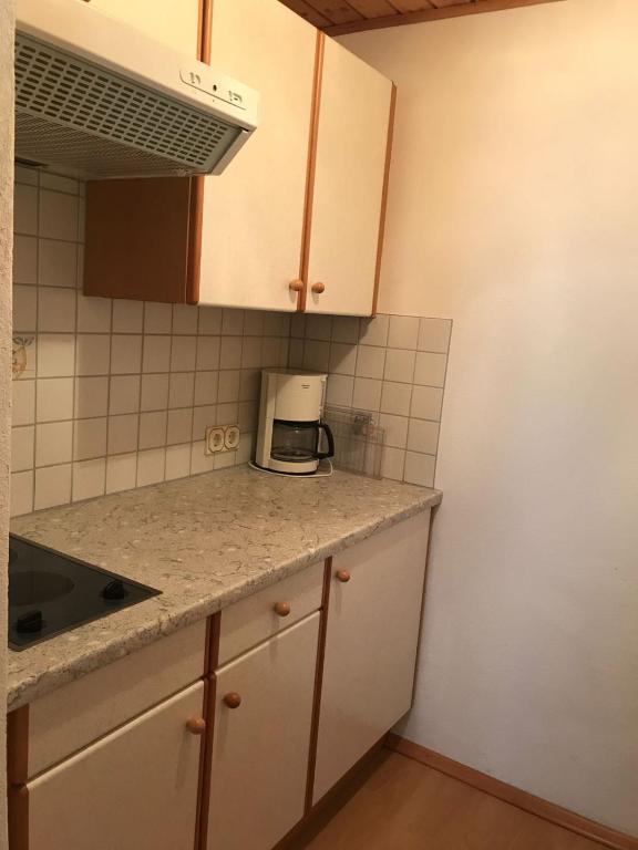 Kuchyň nebo kuchyňský kout v ubytování Gasthof zum Gamsjäger