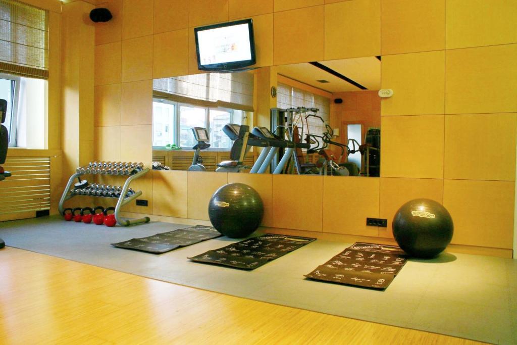 Fitness centrum a/nebo fitness zařízení v ubytování Garni Hotel Aleksandar