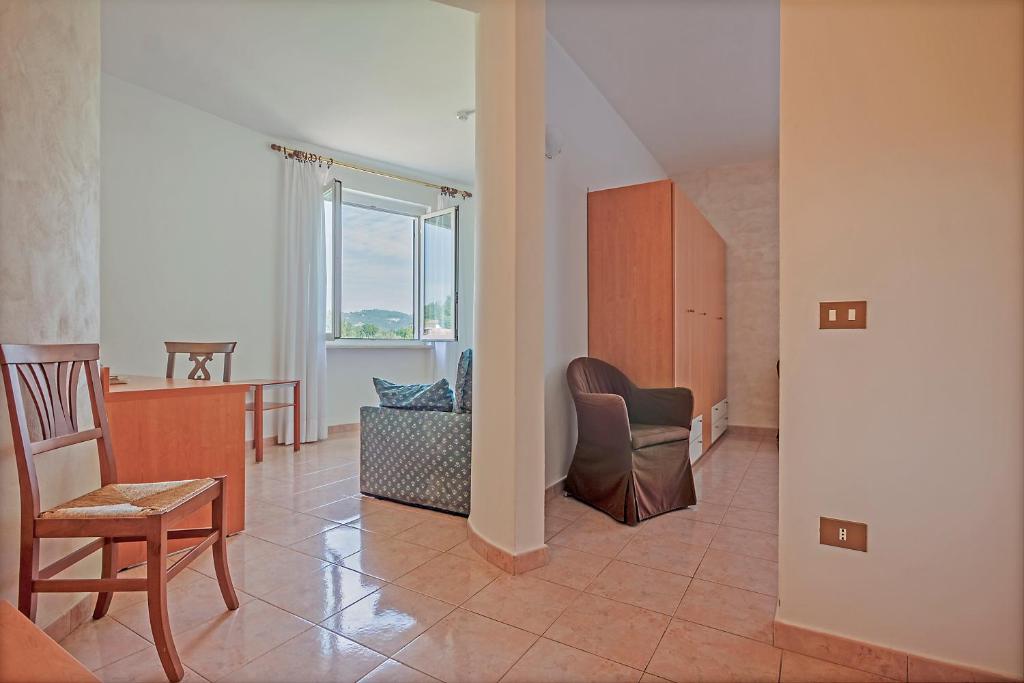 Posezení v ubytování Albergo Rondò