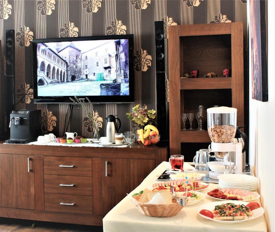 TV a/nebo společenská místnost v ubytování Silva House