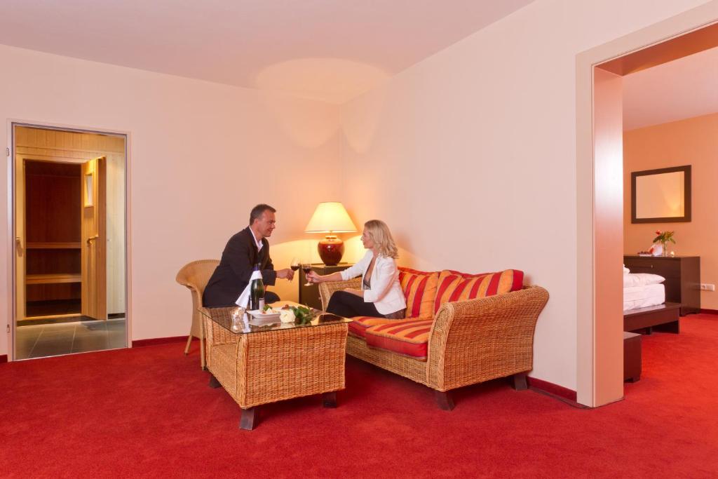 Posezení v ubytování Hotel Alexandersbad
