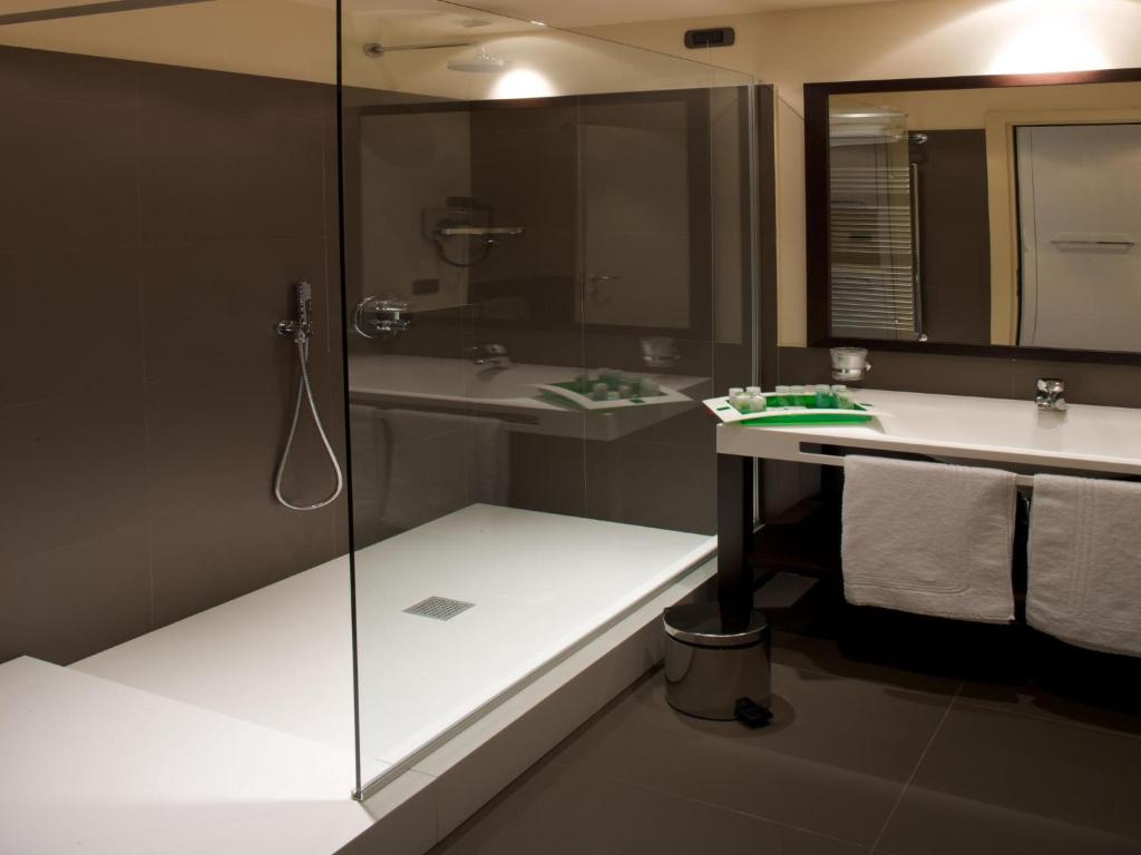 Kúpeľňa v ubytovaní Grand Hotel Mattei