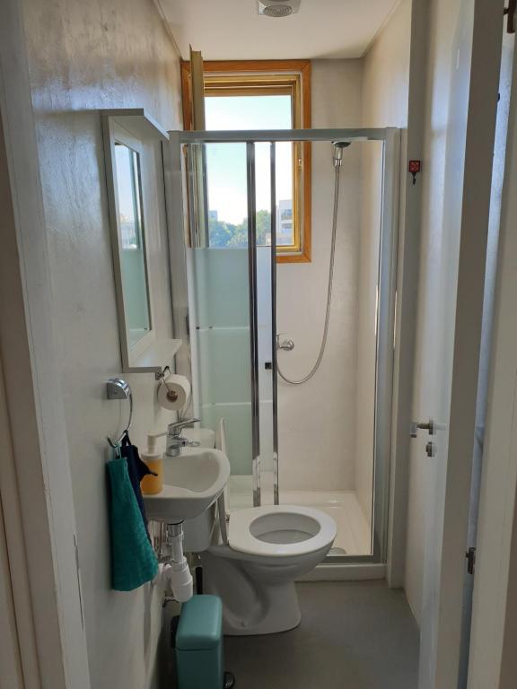Koupelna v ubytování NEX Hostel