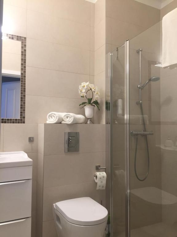 Kúpeľňa v ubytovaní Apartamenty Międzyzdroje