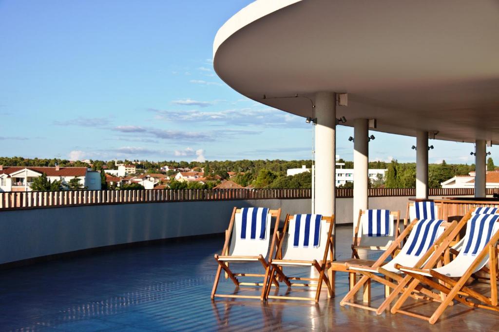 Balkón nebo terasa v ubytování Hotel IN