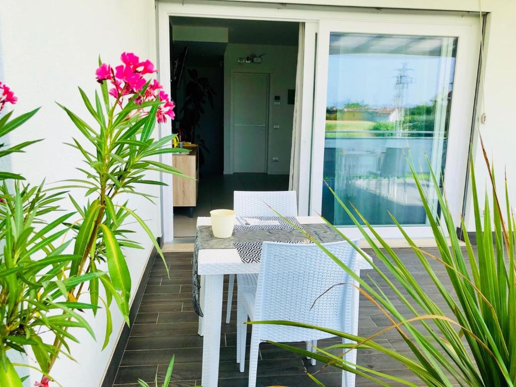 Balkón nebo terasa v ubytování B&B Villa del Lago