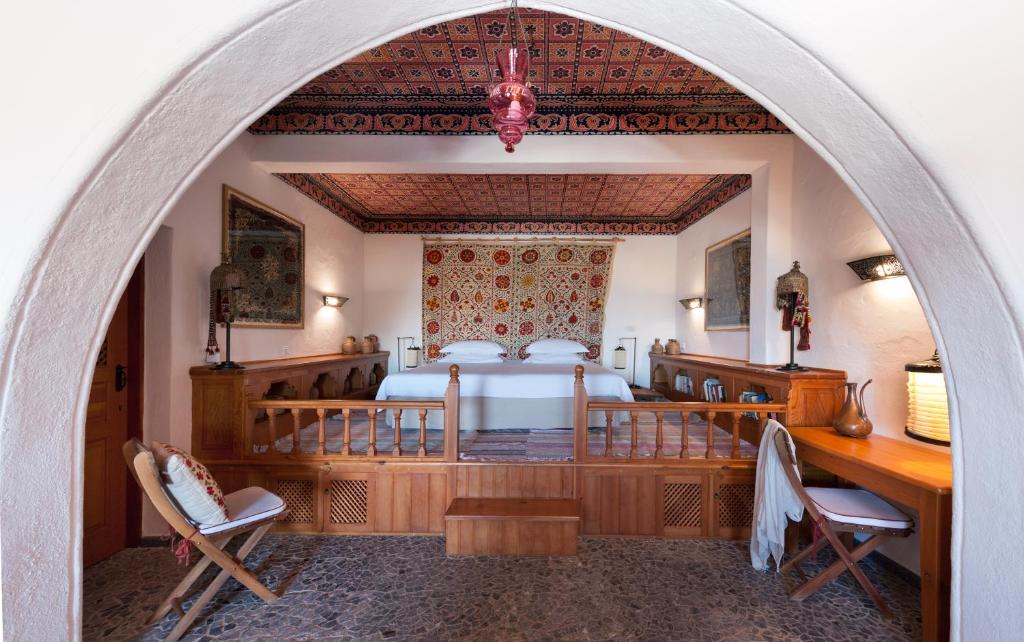 Posezení v ubytování Melenos Art Boutique Hotel