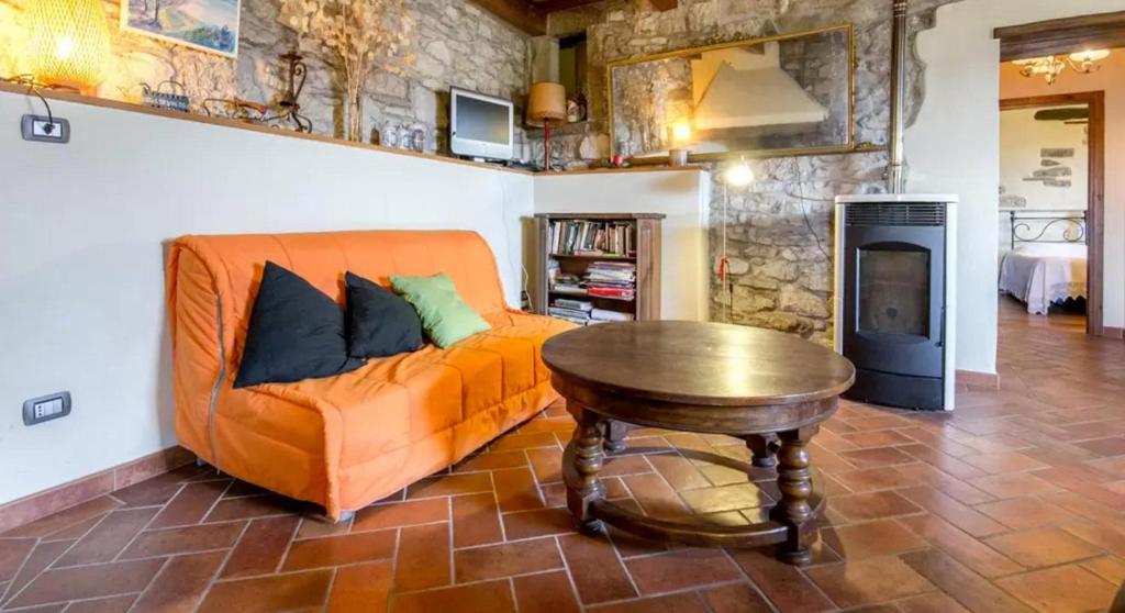 Posezení v ubytování Casa Mazzocchi Vista su Poppi