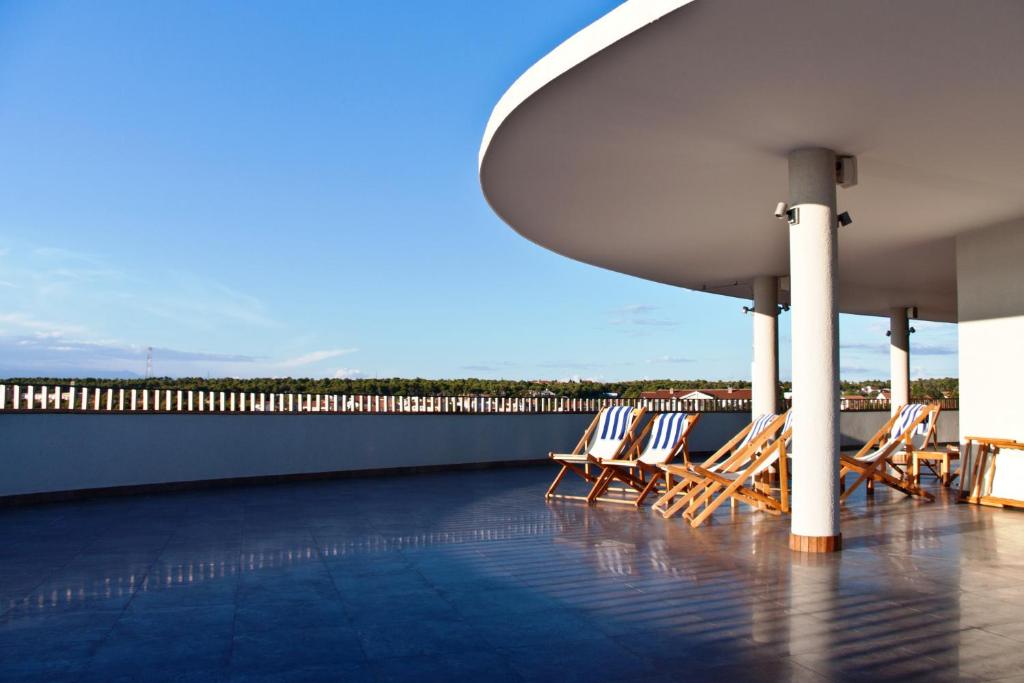Balkón nebo terasa v ubytování Hotel IN