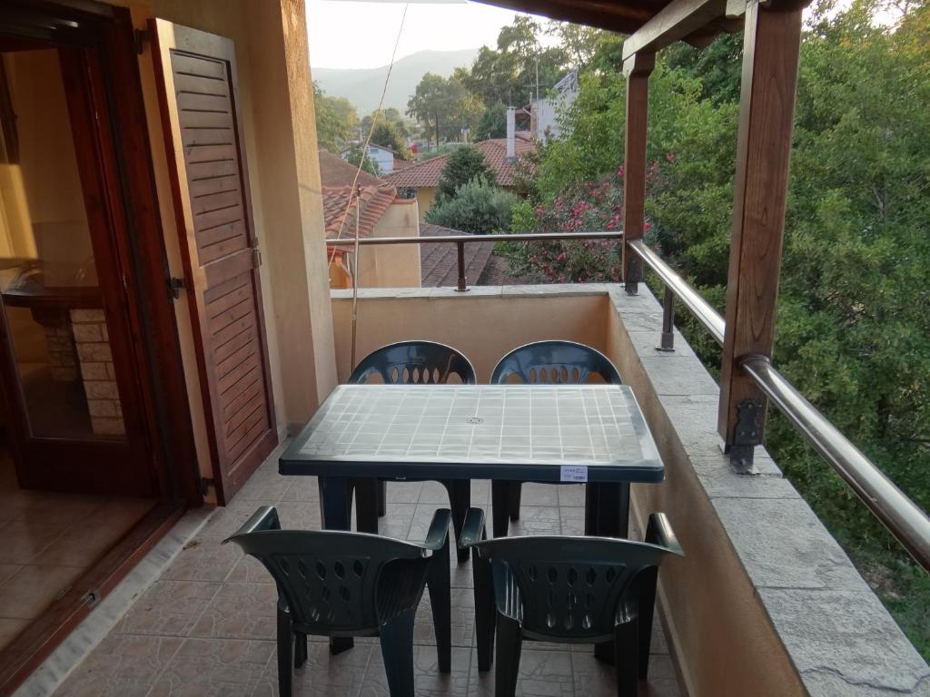 Balkon lub taras w obiekcie Struma Dolinata Beach