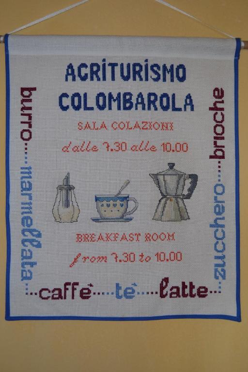 Certifikát, ocenenie alebo iný dokument vystavený v ubytovaní Agriturismo Colombarola