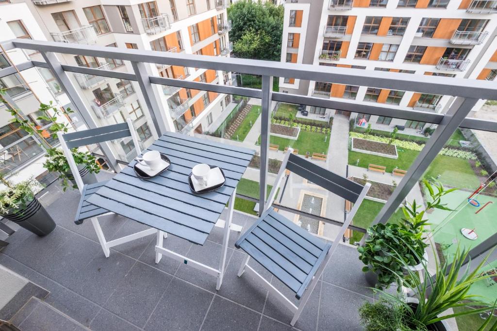 Balkón alebo terasa v ubytovaní Good Time Apartment Business Center